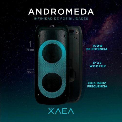 PARLANTE TORRE 8"" X2 - MOD836 - ANDROMEDA - XAEA